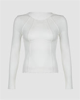 Dividing Line Ribbed Top